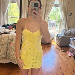 For Love Bell Yellow Mini Dress
